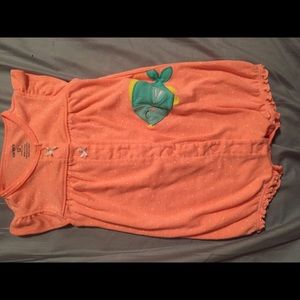 Carters Baby Girl Short Sleeve Fish Romper